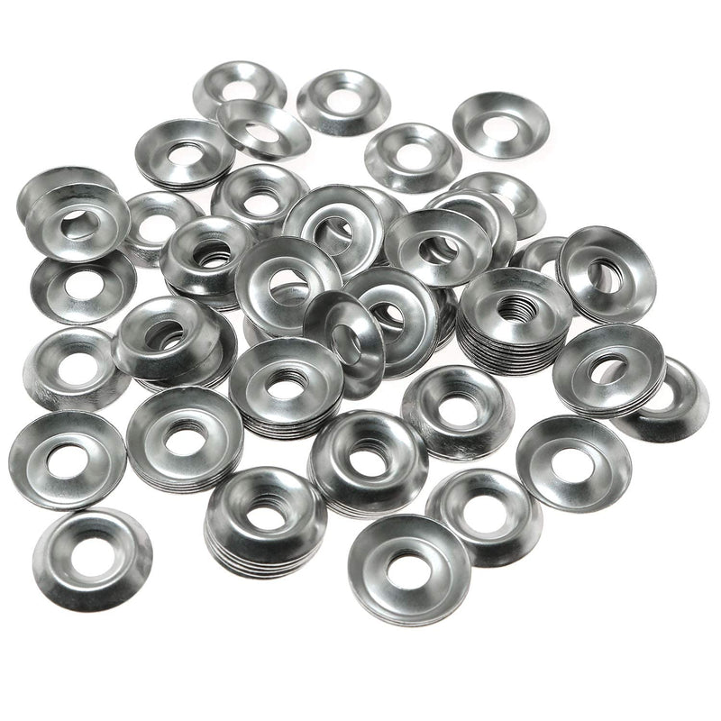 100pcs #8 304 Stainless Steel Countersunk Finishing Cup Washers Gasket Fasteners