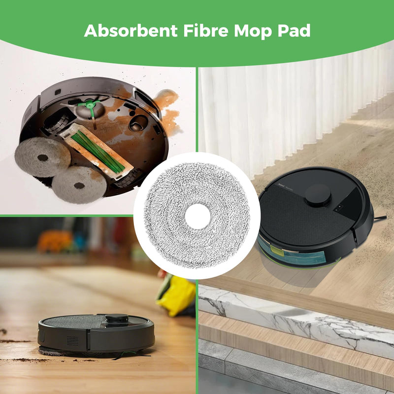 [Australia - AusPower] - Yivy 28PCS Accessories for iRobot Roomba Plus 405/505/507 Combo Robot Vacuum Cleaner, Parts Contents 2 Roller Brushes, 6 Side Brushes, 6 Dust Bags, 4 HEPA Filters, 8 Mop Pads, 1 Cleaning Brush 405/505-set28 
