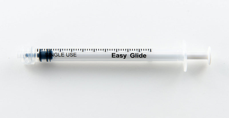 [Australia - AusPower] - 1ml 1cc Sterile Syringe Luer Lock Tip, No Needle, Pack of 100 
