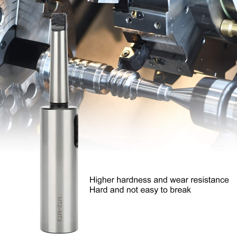 [Australia - AusPower] - MT2 to MT3 Taper Drill Sleeve Adapter, Mk2 Mk3 Adapter Fast Steel Reducing Adapter for Lathe Milling MT2 to MT3 for Tapered Shank Drill Bit with Shank 