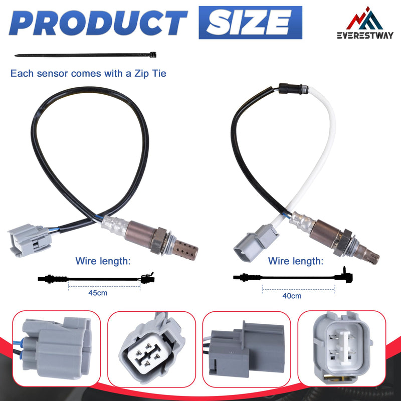 234-9064 234-4733 Oxygen Sensor Upstream or Downstream Compatible with 2003-2011 Honda Element 2.4L 2 PCS