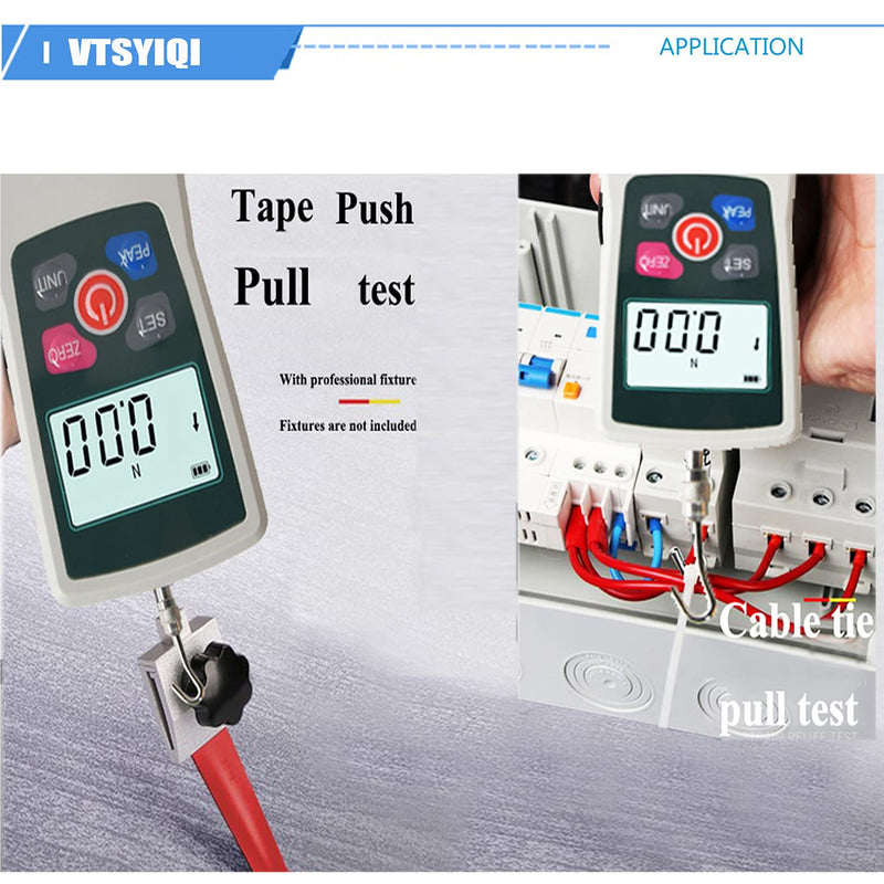 [Australia - AusPower] - Digital Force Gauge 50N Push Pull Gauge Tester Meter 4 Measurement Units N kg lb Oz 