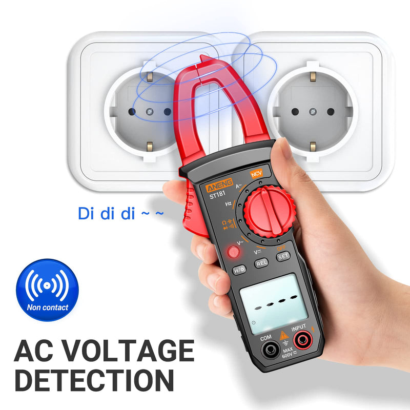 [Australia - AusPower] - ANENG Clamp Meter Multimeter Tester with 1.2V Car Battery Tester,Measures AC Current, AC/DC Voltage,Capacitance, Resistance, Diodes, Continuity Frequency Electrical Tools 