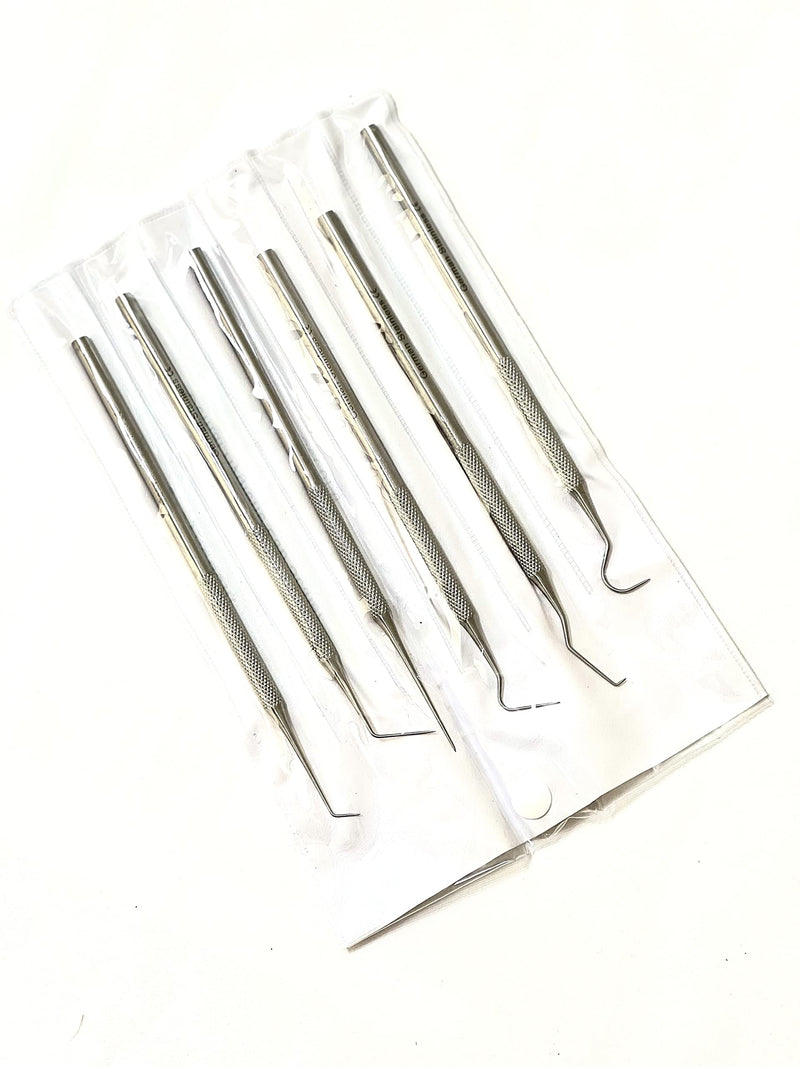 [Australia - AusPower] - Premium German -Set of 6 Stainless Steel Precision Micro Probe Set Combo, 5.5 inch Overall Length 