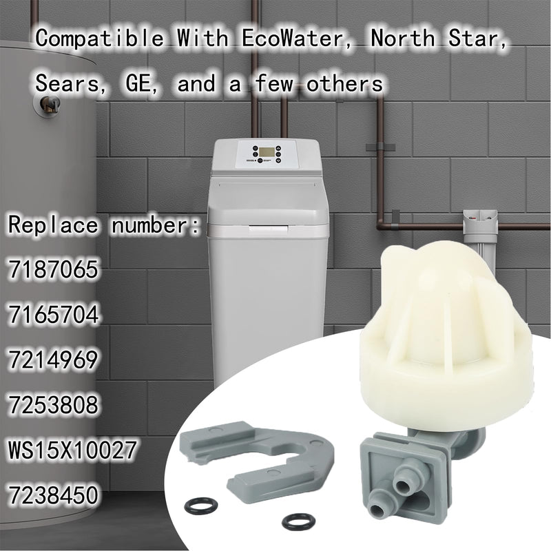[Australia - AusPower] - New Water Softener Nozzle and Venturi Assembly 7253808 Replacement, Compatible with EcoWater, North Star, Sears, GE Replaces 7187065, 7165704, 7214969, 7253808, WS15X10027, 7238450 