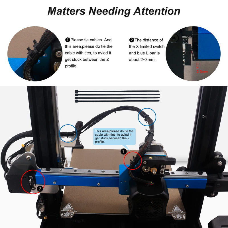 ENOMAKER Ender 3 Upgrade Linear Rail Guide Kit X Axis with Direct Drive Extruder Bracket, MGN12C Bearing Stainless Steel Guideway Slider Improve Speed for Creality Ender 3 Pro V2(300mm C-Type) Ender 3/Pro/V2 Rail Guide(X Axis)