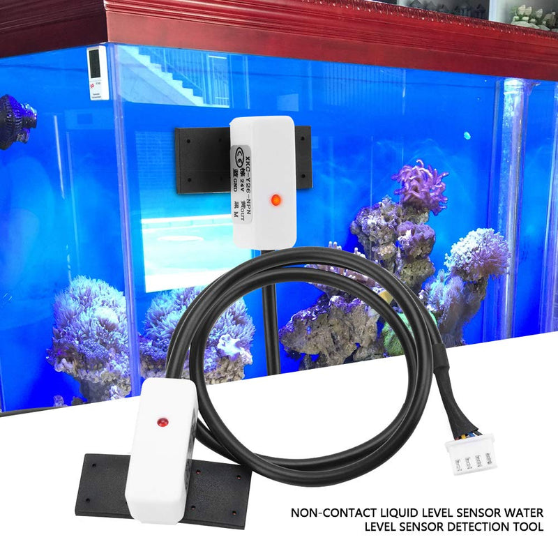 [Australia - AusPower] - Water Level Sensor, 24V Non-Contact Liquid Level Sensor Detection Tool for Non-Metallic Containers (XKC-Y26-NPN) NPN 