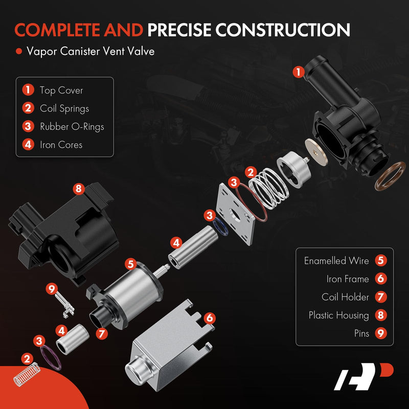 [Australia - AusPower] - A-Premium Vapor Canister Vent Solenoid Valve Compatible with Ford Explorer 2011-2019, Escape 2013-2018, Fusion, Taurus, Fiesta, Flex, Police Interceptor Sedan Utility, Special Service Police Sedan 