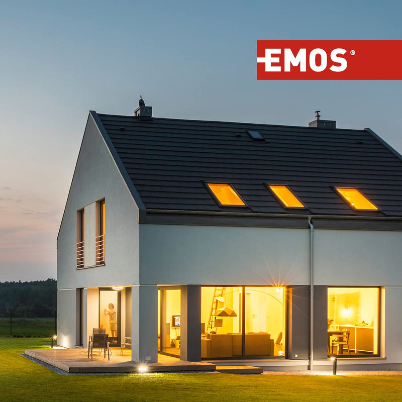 [Australia - AusPower] - EMOS Toggle Switch Black/Anthracite, Light Switch with One Rocker 250 V~/10 AX, Plastic, without Flush-Mounted Box, Protection Class IP20 for Indoor Use 