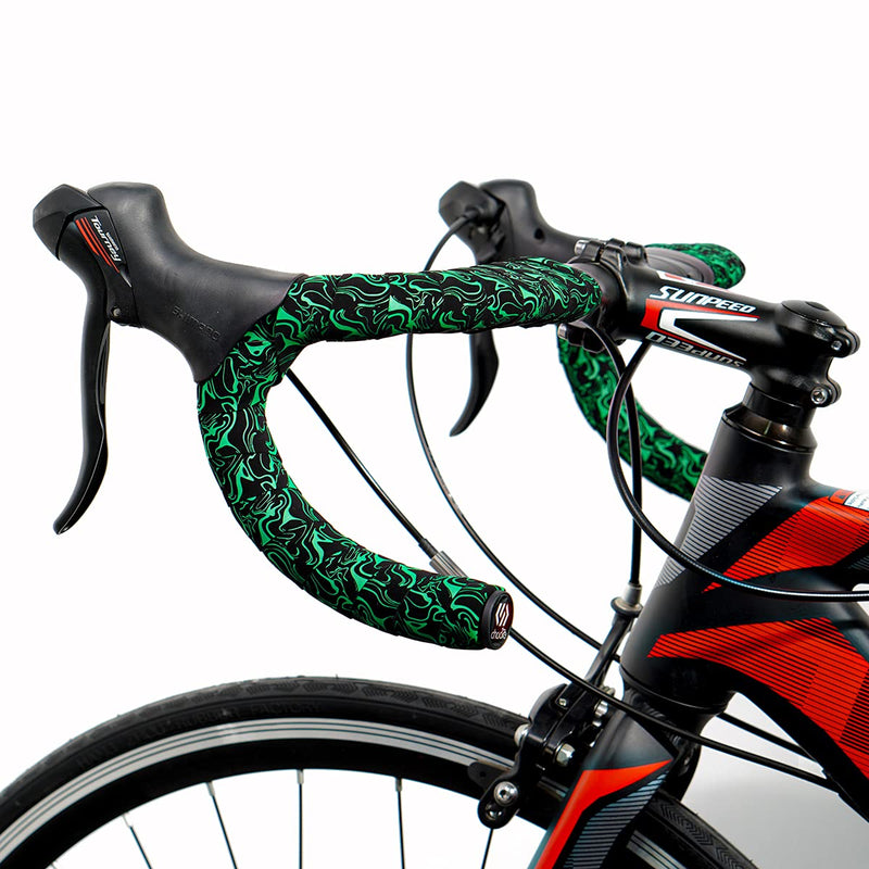Chooee Road Bike Handlebar Tape,2PCS Bicycle Bar Tape,Red/Blue/Green/Yellow/Orange/Purple/Silver/Black Green