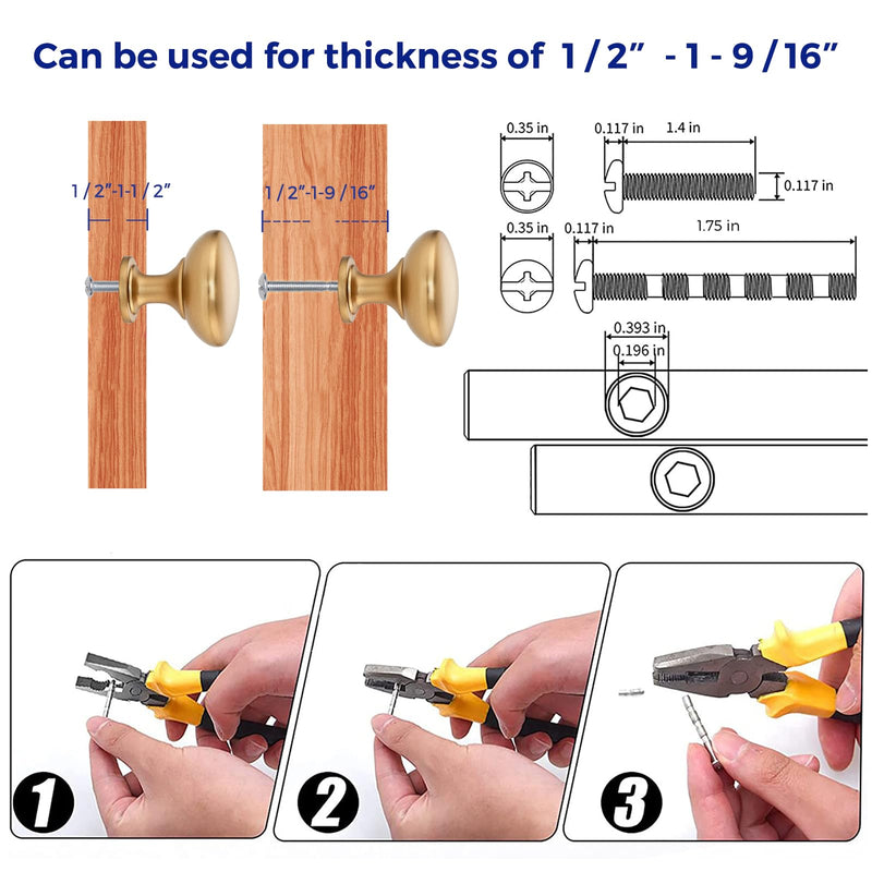 Ravinte 10 Pack Kitchen Cabinet Knobs Dresser Knobs Drawer Champagne Bronze Drawer Pulls Door Handles for Cupboard and Dresser