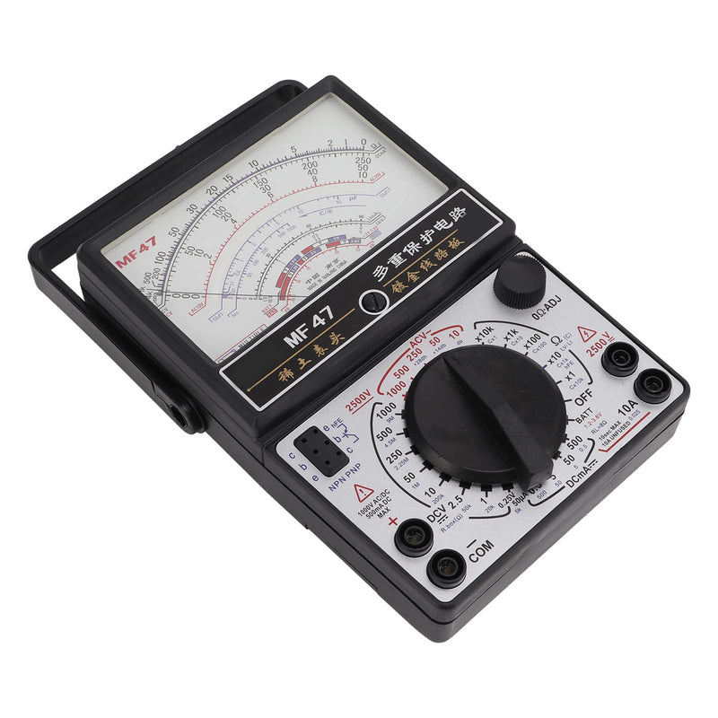 [Australia - AusPower] - KIMISS MF47 Analog Multimeter for Industry, Pointer Type Voltmeter, Internal Magnetic Design, Professional Electrical Testing Tool 