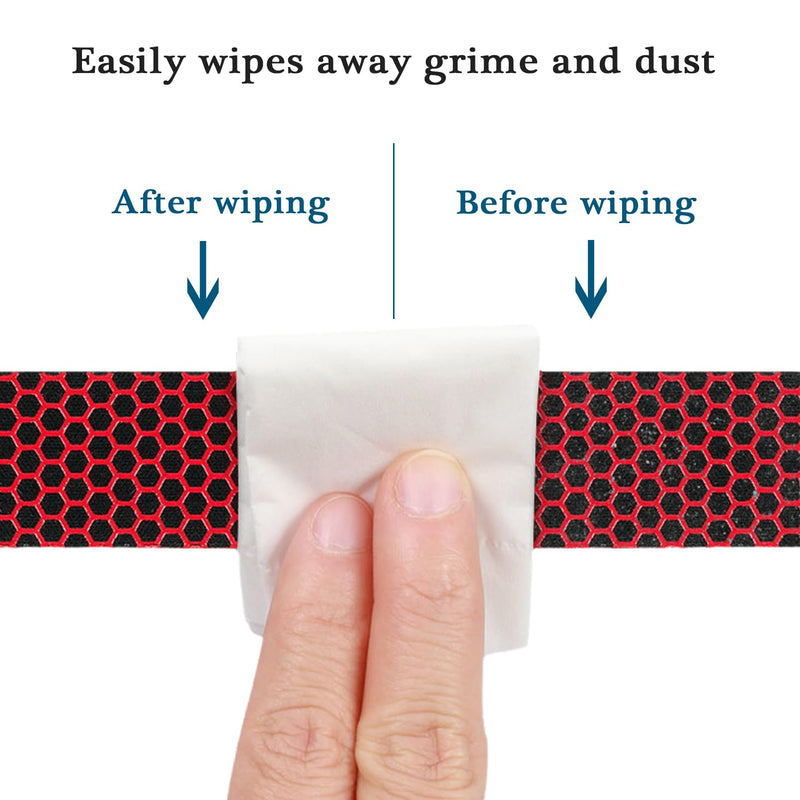 Bike Handlebar Tape，Pu+Eva Bar Road Bike Tape，Honeycomb Silicone Anti-Slip Grip Wrap，2 Rolls Per Set（Red）