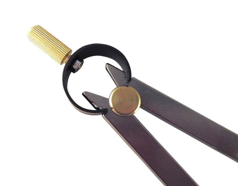 [Australia - AusPower] - 3 Piece Set Toolmaker's “Yankee” Rapid Adjust Quick Spring Nut Dividers, Inside ID & Outside OD Calipers, 0-6.5” / 165 mm Range, Brass Fulcrum and Fine Adjustment, Flat Leg, C7-6, C8-6, C9-6 