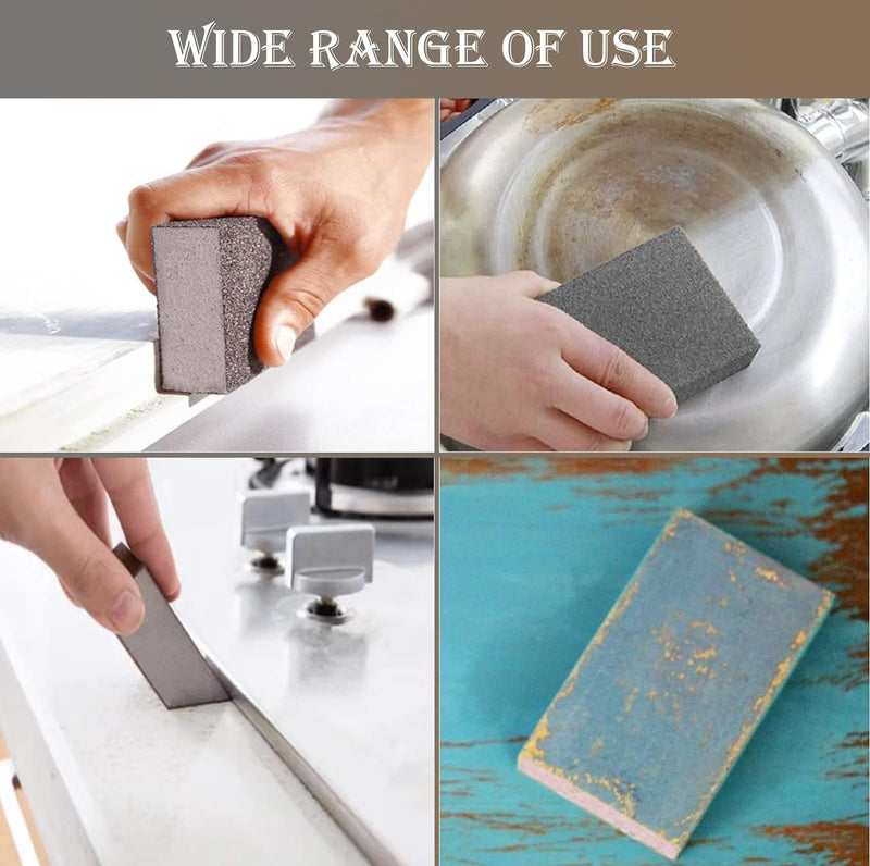 [Australia - AusPower] - 4 Pack 320 Grit Single Angle Sanding Sponge, Washable and Reusable Sanderpaper Hand Sanding Blocks for Wood Drywall Metal Home Sanding 