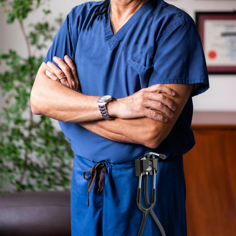 [Australia - AusPower] - Beautyflier Stethoscope Holder Hip Clip Design for Littmann Classic III, Stethoscope Holder Hip Clip for Waist Belt, for Physicians Nurses and Students 