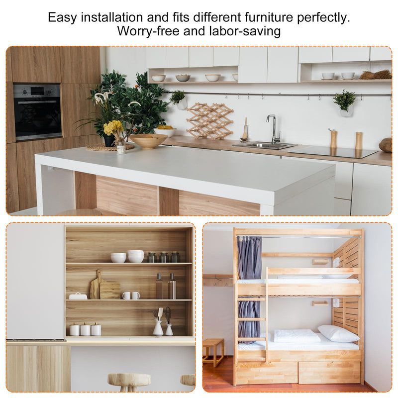 [Australia - AusPower] - uxcell 5/16" x 3.5" CounterTop Connector, 8 Set Table Fastener Furniture Connecting Kit Used to Connect Table Top Bed Butcher Block CounterTops 