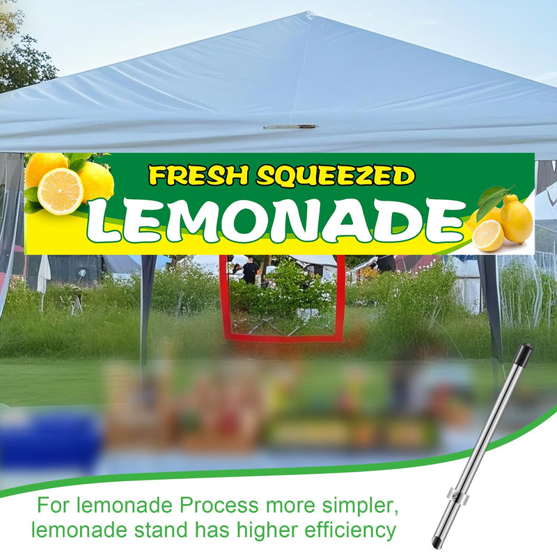 [Australia - AusPower] - Lasnten 1 Pack Straw Puncher for Plastic Lids Lemonade Cups, Stainless Steel Straw Hole Puncher Punching Tools for Cafe Drinks Deli Container Fresh Squeezed Lemonade Stand Supplies (8.7 Inch,Black) Black 8.7 Inch 