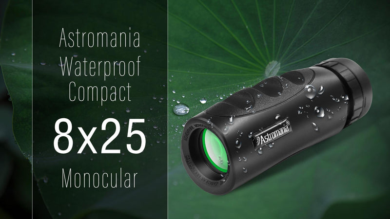 Astromania Monocular Telescope Waterproof Compact Monocular for Adults 8x25