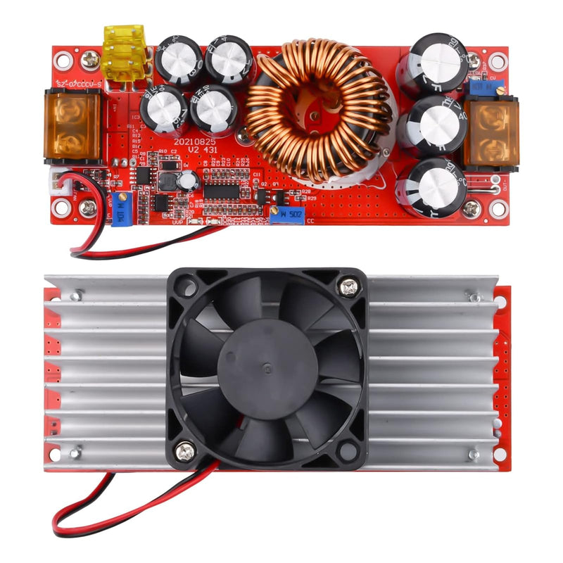 1800W 40A DC-DC Boost Converter, Step-up Converter Constant Power Supply Module 10-60V to 12V-90V