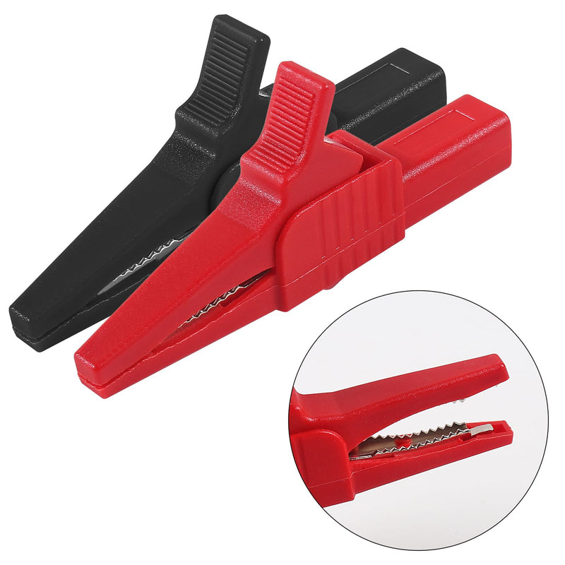 [Australia - AusPower] - 20pcs 1000V 32A Heavy Duty Full Insulated Automotive Car Battery Alligator Clips Electrical Test Clips with 4mm Banana Jack Socket for Multimeter Test Leads 
