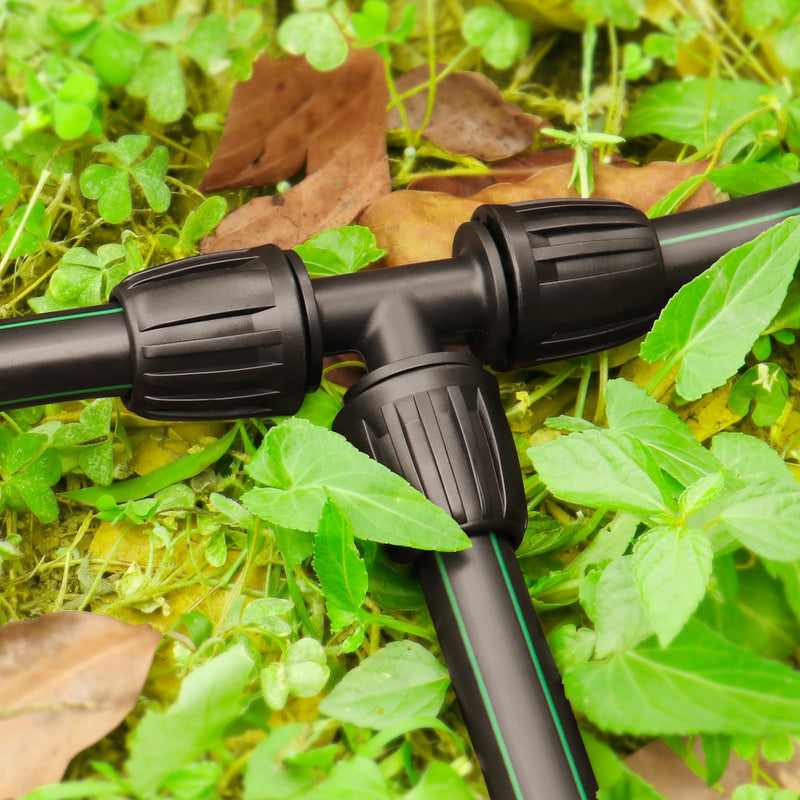 [Australia - AusPower] - Drip Irrigation Fittings for 1/2 Inch Drip Tubing (1/2" ID x 0.65" OD)?1/2'' Drip Line Tees Anti-drop Locked Nut Barbed Tee Connectors Garden Irrigation System Parts (10 Pack) 1/2" Barbed Tee-10P 