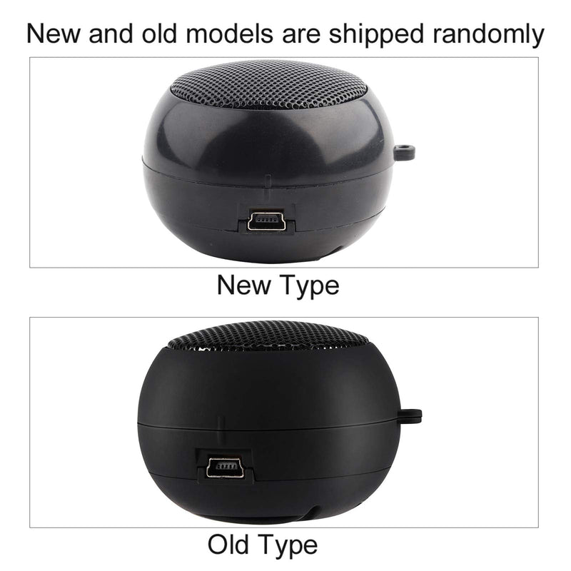 [Australia - AusPower] - Mini Speaker, Retractable Speaker with USB Charging Cable, 3.5mm Audio Interface Portable Speaker for MP3, MP4, MP5, Mobile Phones, Computers(Black, 12) black, 12 