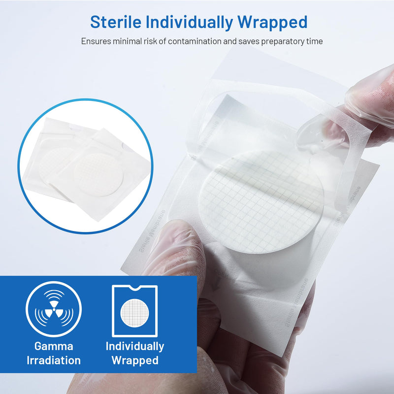 [Australia - AusPower] - MCE Membrane Filter, Sterile, 47mm, 0.45µm, Hydrophilic, Individually Wrapped, Black Grid, Pack of 100, Mixed Cellulose Esters Membrane Filters Paper Disc Filters 
