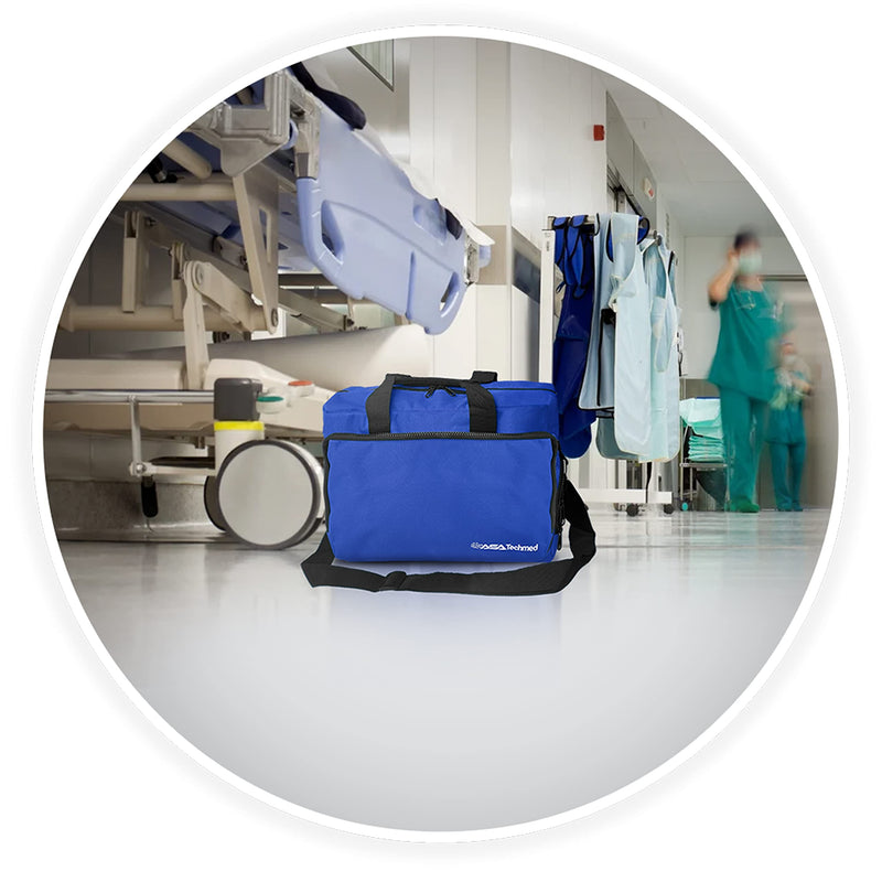 [Australia - AusPower] - ASA TECHMED Nurse Bag for Medical Equipment, Nurse Accessories Bag Ideal for Doctors, Nurses, Home Health Aids, Medical Students (Blue) 