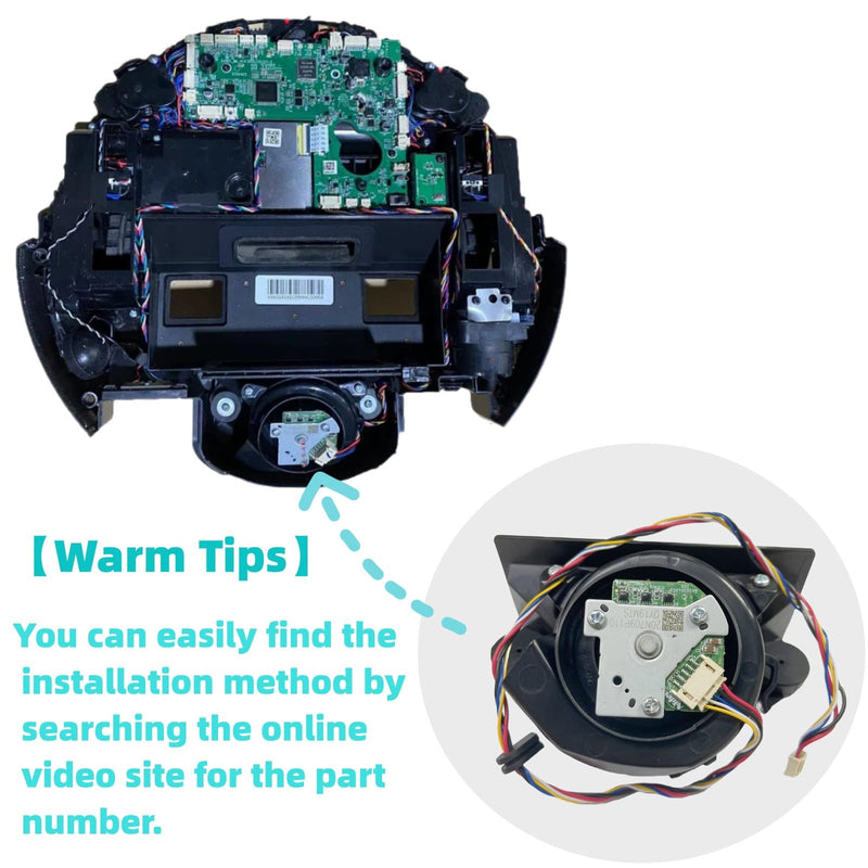 [Australia - AusPower] - Vacuum Cleaner Engine Ventilation Motor Fan for Ecovacs Deebot ozmo Yeedi T8 T9 T8AIVI N8 Pro N8 Pro Plus N8 N8+ 950 T5 N7 Series Robot Vacuum Cleaner Fan Motor Module Replacement Parts 