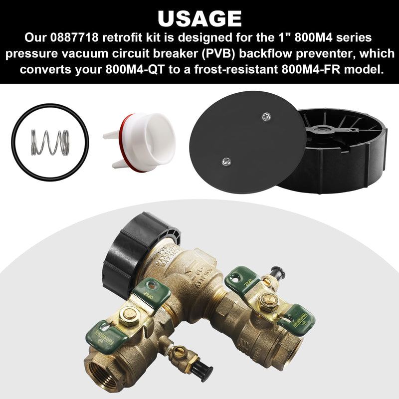 800M4 1" Pressure Vacuum Breaker Vent Float Bonnet Kit 800M4, for 1" 800QT Backflow Valve
