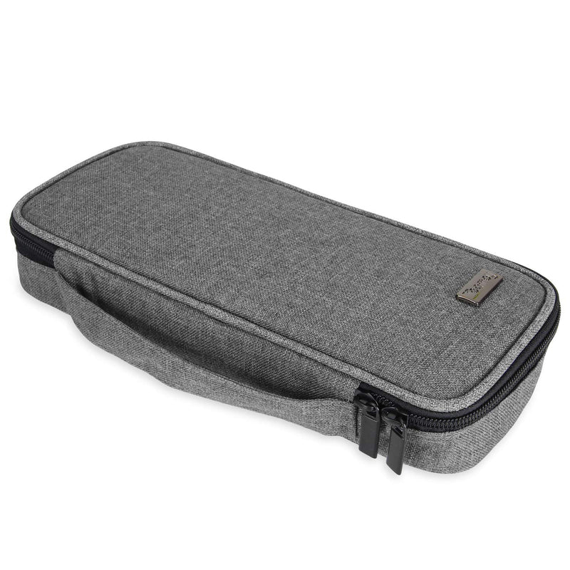[Australia - AusPower] - Teamoy Stethoscope Case Compatible with 3M Littmann, ADC, Omron Stethoscope, Stethoscope Carrying Case Travel Bag for Nurse Accessories, Gray 