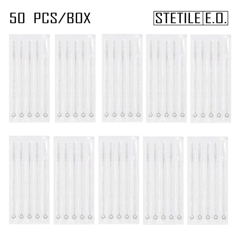 WARRIOR Tattoo Needles Disposable Surgical Steel Disposable Tattoo Needle Disposable Sterile Eo-Gas for Big Magnum M1 Tattoo Machine Size 0.30/0.35 mm (T1005M1/50 Pieces) T1005M1/50pcs