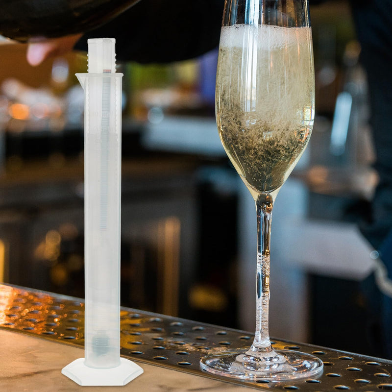 [Australia - AusPower] - Hemoton Alcohol Hydrometer Kit with Plastic Test Jar Specific Gravity Meter for Measuring Alcohol Content in Wine Beer Spirits 9.84 Inch Hydrometer Tube 