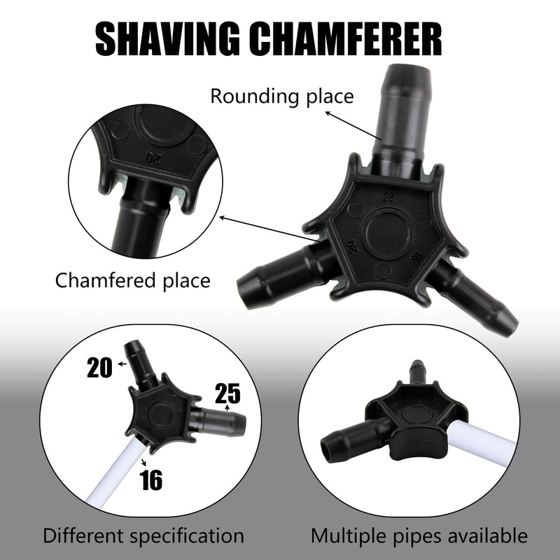 [Australia - AusPower] - Multi Calibrator/Deburring for Multilayer Pipes 16-20-25 mm, Calibrator Deburring for PEX-AL-PEX and Aluminium Composite Pipe, Calibrator Mandrel Plastic Precise for Pipe Calibration and Deburring 