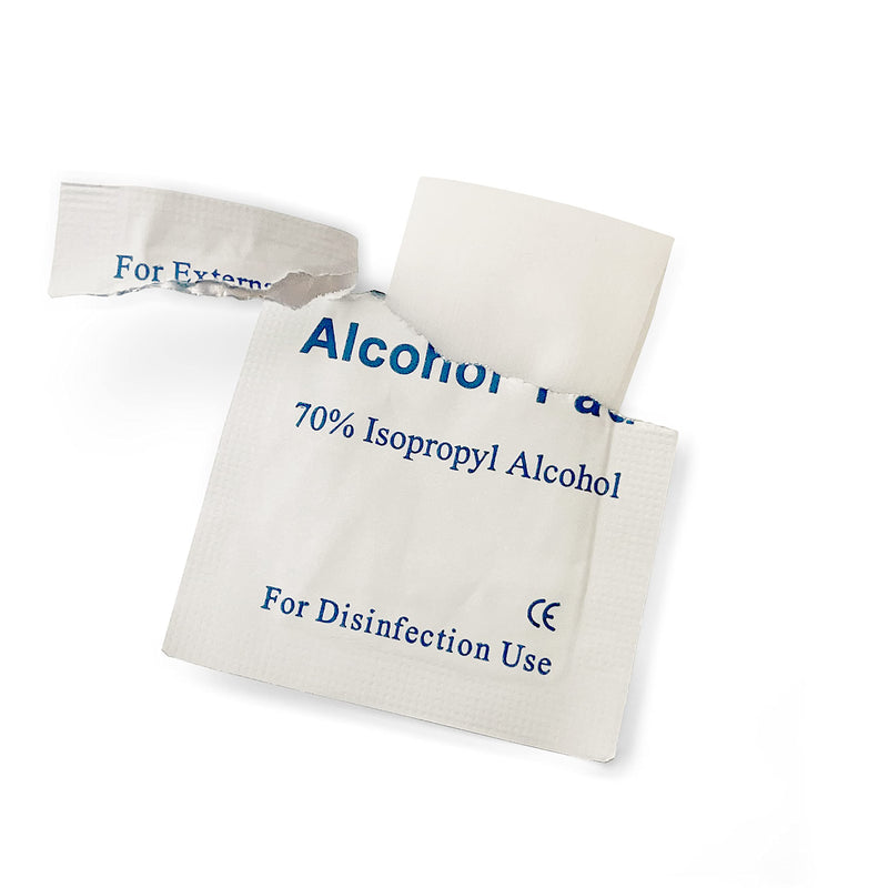 [Australia - AusPower] - Medical CPR Mask - CPR Pocket Resuscitator Mask, Oxygen Inlet, Elastic Head Strap, Clamshell Case, Antiseptic Prep Pads, and Gloves - Suitable for Adults/Child - 1 Pack 