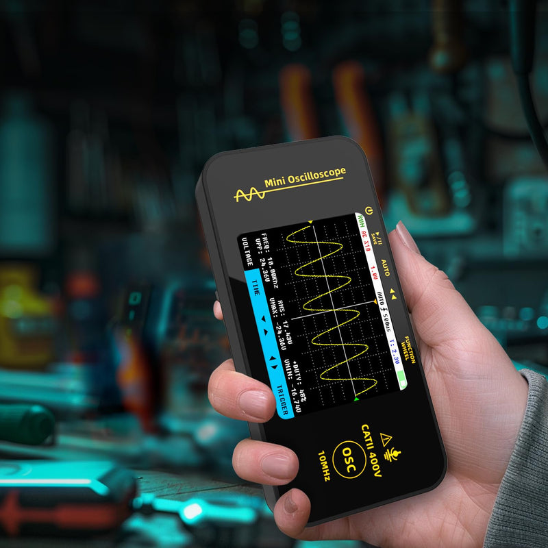 [Australia - AusPower] - BSIDE Handheld Digital Oscilloscope 3.2” TFT LCD Scope Tester, 10MHz Bandwidth with 48MSa/s Sampling Rate, Potable Automotive Oscilloscope with Auto/Nomal/Single Trigger for Audio Amplifier Hobbyist OT3 
