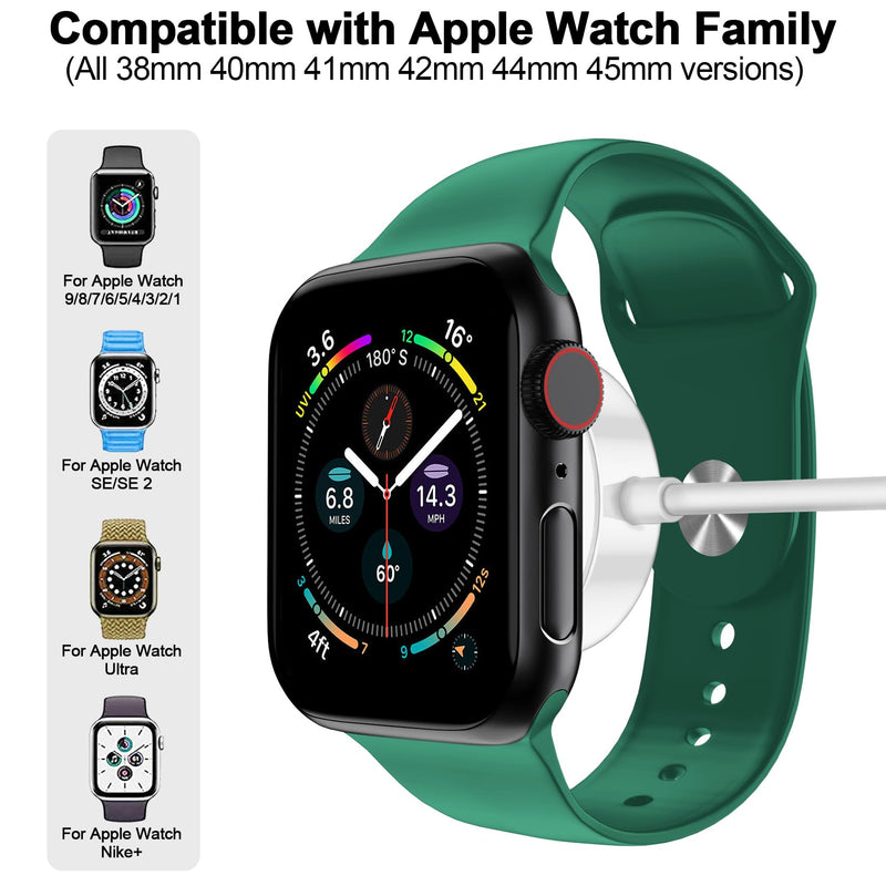 [Australia - AusPower] - 𝟐𝟎𝟐𝟒 𝐔𝐩𝐠𝐫𝐚𝐝𝐞𝐝 for Apple Watch Charger Magnetic Fast Charging Cable [Portable] Magnetic Wireless Charging Compatible with iWatch Series Ultra/9/8/7/6/SE/SE2/5/4/3/2-[3.3FT] White 1.0M 