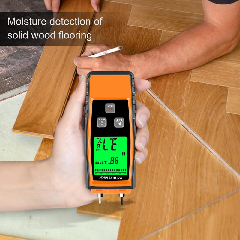 [Australia - AusPower] - XRCLIF Wood Moisture Meter, Wood Moisture Meter for Lumber Walls Logs, Firewood Moisture Detector Caravans Lumber Concrete Floors, Moisture Detector for Drywall 