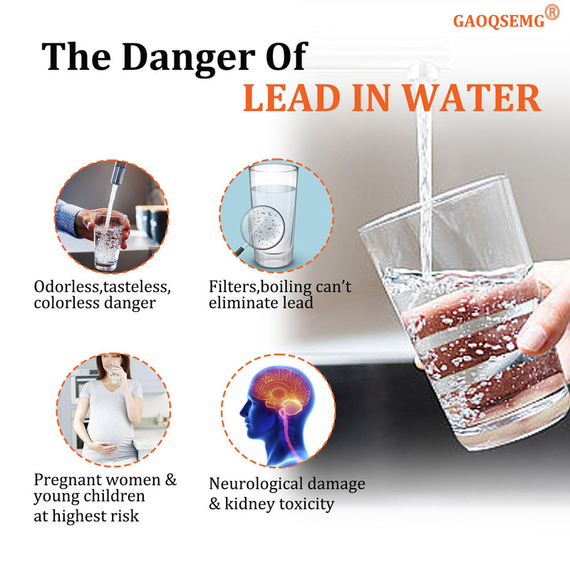 [Australia - AusPower] - Lead in Drinking Water Test Kit,1 Pack Home Water Lead Testing Strips for Tap or Well Water Accurate & Fast 15 Minutes Results Lead Detection-Individually Wrapped test lead-1 in 1 