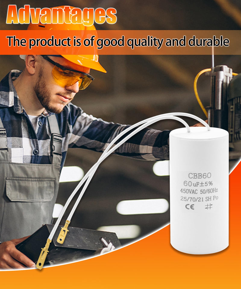 [Australia - AusPower] - 60uf & 400vac/450vac Motor Capacitor Fits for Rotary Global Hydraulics Auto Lift Power Unit Replace FA7147-5 FA7147 FA7175 