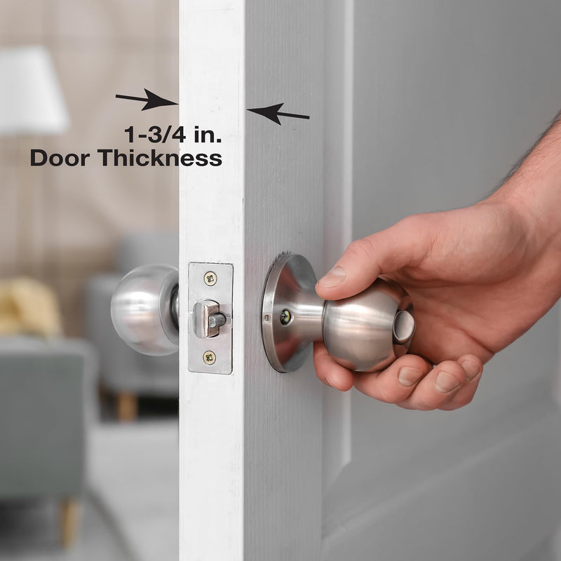 Prime-Line U 10546 Stainless Steel Lock and Door Reinforcement Plate for 1-3/4 In. Thick Doors, Stainless Steel Finish (Single Pack) 1 Pack