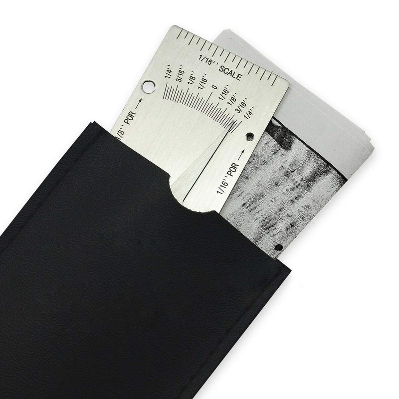 [Australia - AusPower] - V-WAC Gage Biting Edge Stainless Steel Welding Gauge Single Weld Gage Weld with 7 Piece Fillet Weld Gauge Gage SetCompatible with Welder Inspection V-WAC Gage+ MG-11 Gage 
