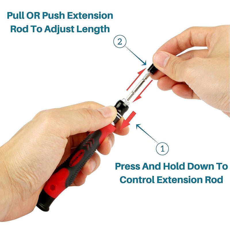 [Australia - AusPower] - 62 in 1 Precision Screwdriver Set Computer Repair Tool Kit with Extra Magnetic Specialty Steel Multi Bit 