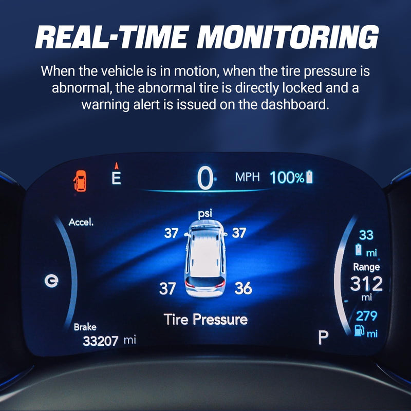 [Australia - AusPower] - TPMS Sensor GM, 4 Pack 315MHz Tire Pressure Monitoring System Sensor Compatible for Chevy Silverado GMC Cadillac Buick, Replaces# 13586335 13581558 13598771 13598772 