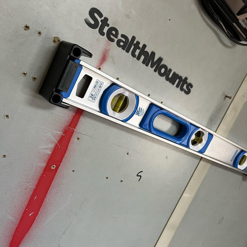 [Australia - AusPower] - StealthMounts Yellow Universal Level Holder | Locking Level Mounts | 2 Pack | Fits All Brands | Perfect for Level Storage 