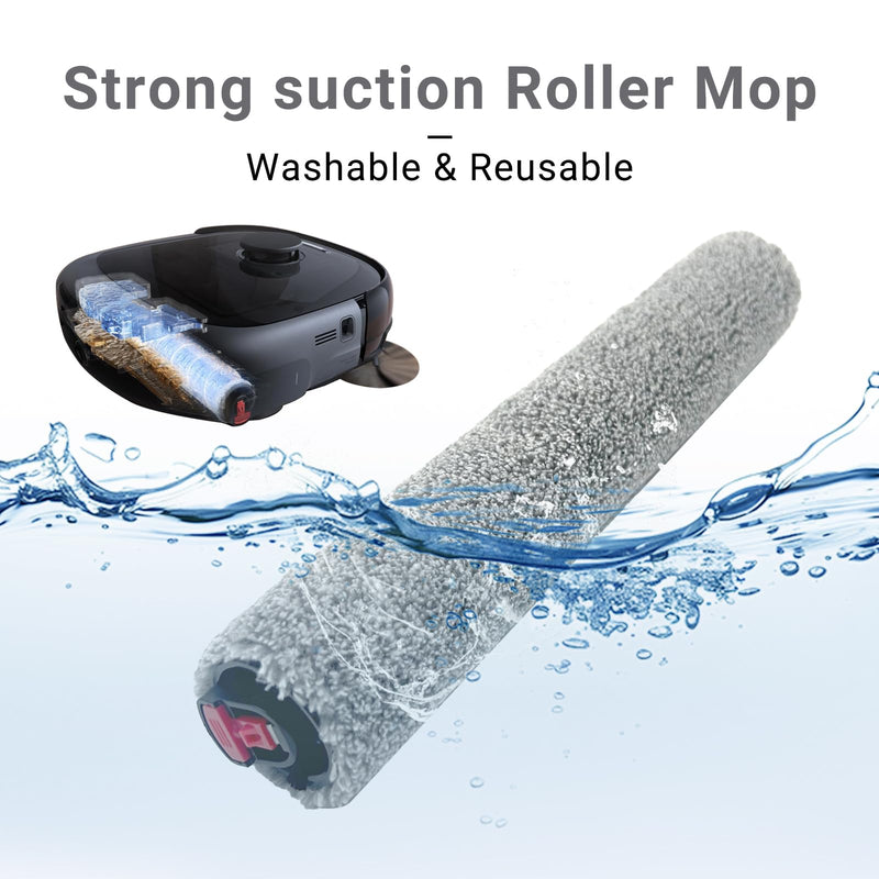 [Australia - AusPower] - Replacement Parts Kit Compatible With Eufy Omni E25 / E28, Vacuum Cleaner Accessories Includes:2 Mop Roller Brush,1 Set Main Brush,6-Side Brush,4-Filter,6-Disposal Dust Bags E25/E28 