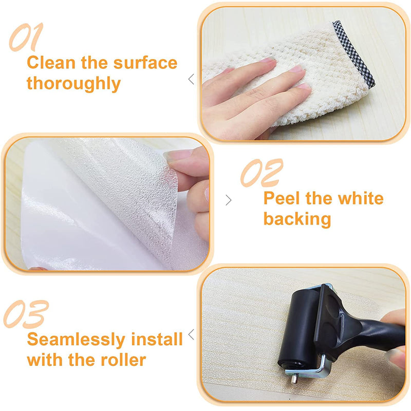 [Australia - AusPower] - Anti Slip Tape, Grip Tape for Stairs Indoor Waterproof, Rubber Grip Tape for Tubs, Stairs, Boats (Clear, 1 Inch x 65 Feet) Transparent 