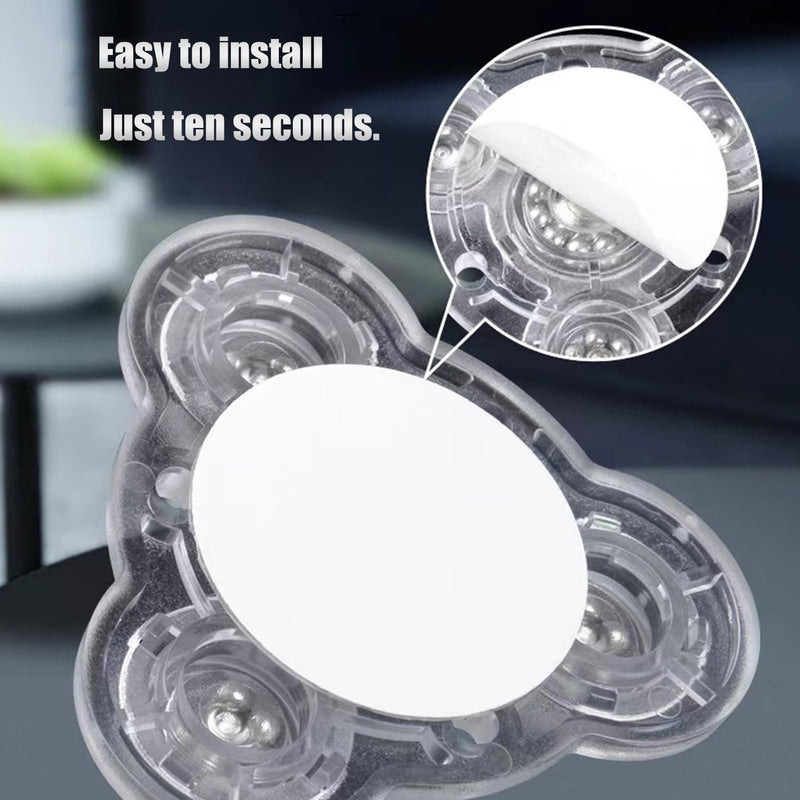 [Australia - AusPower] - Household Mini Casters, 360° Casters, Furniture Casters, Paste Type Universal Wheel, Suitable for All Small Furniture, Luggage, Storage Shelves?4pack? 
