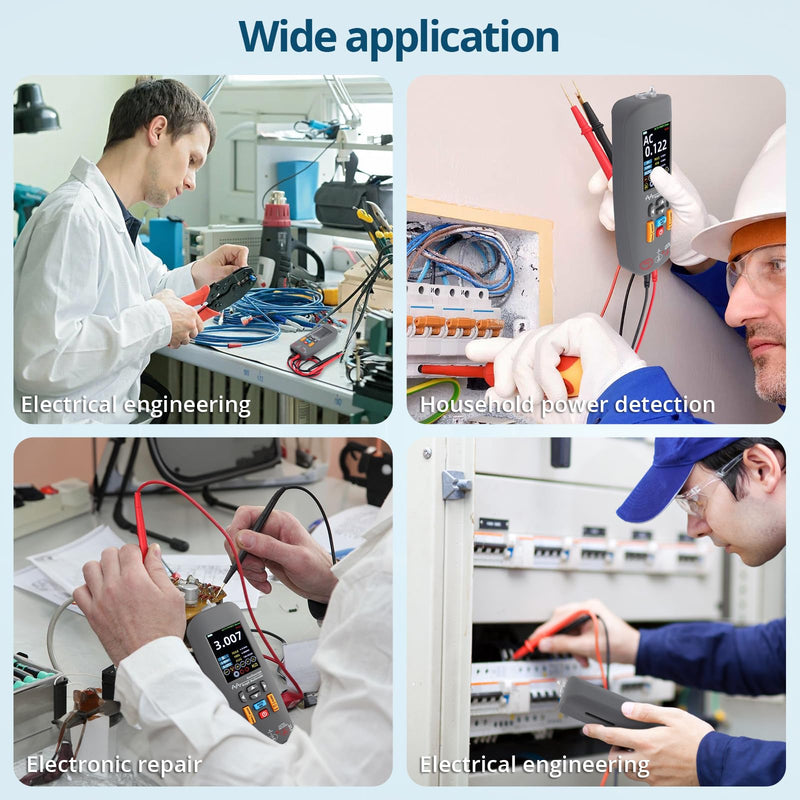 [Australia - AusPower] - Handheld Digital Oscilloscope Multimeter Voltage Tester 3-in-1,10MHz Bandwidth,48MSa/s Sampling Rate,Digital Multimeter with AC/DC Voltage,Current,Capacitance & Resistance Measurement 